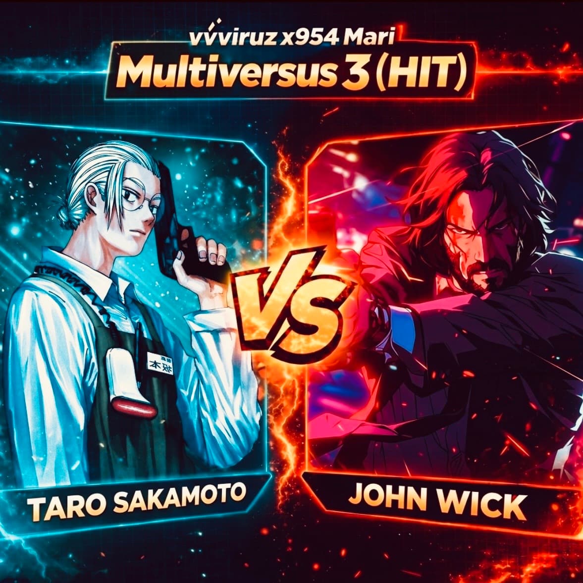 Multiversus 3: HIT - John Wick vs. Sakamoto cover art